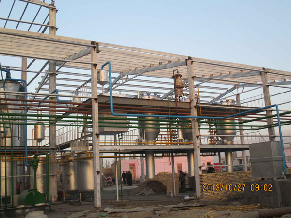 新疆庫(kù)爾勒龍康糧油公司棉籽油精煉設(shè)備工程項(xiàng)目
